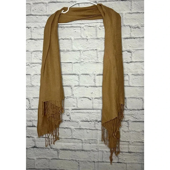 Pashmina tan scarf - Picture 1 of 4
